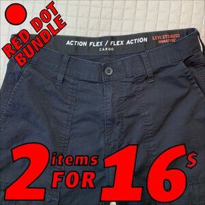 Black Levi's Heavy Cotton Cargo Pants